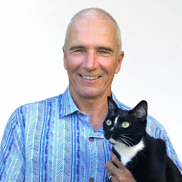Dr. David Novotny with pet