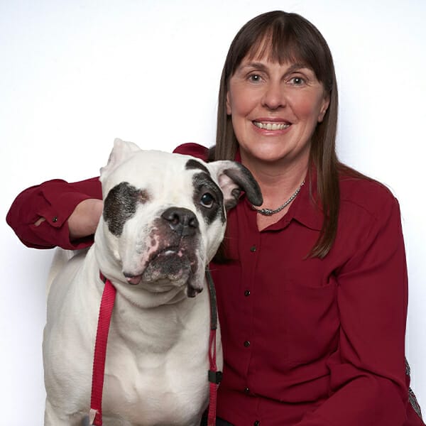 Dr. Diane Wilson with pet