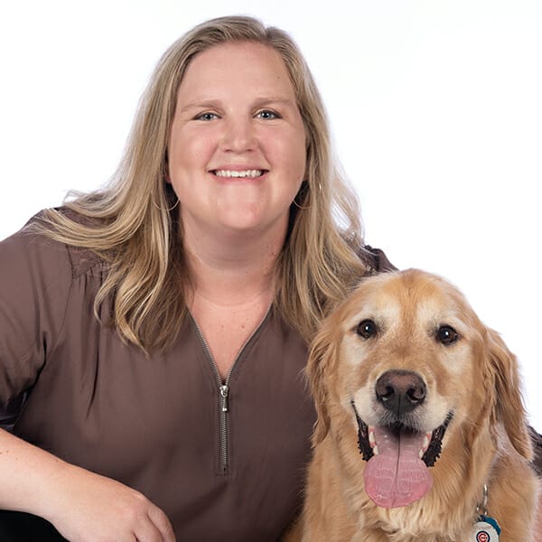 Dr. Katie Gundersen with pet