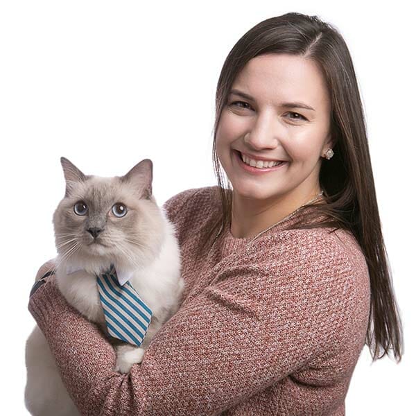 Dr. Rose L. Cherry with pet