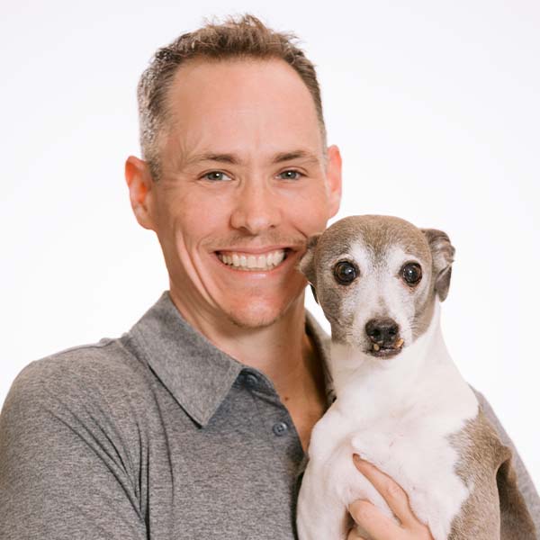Dr. Jay Gladden with pet