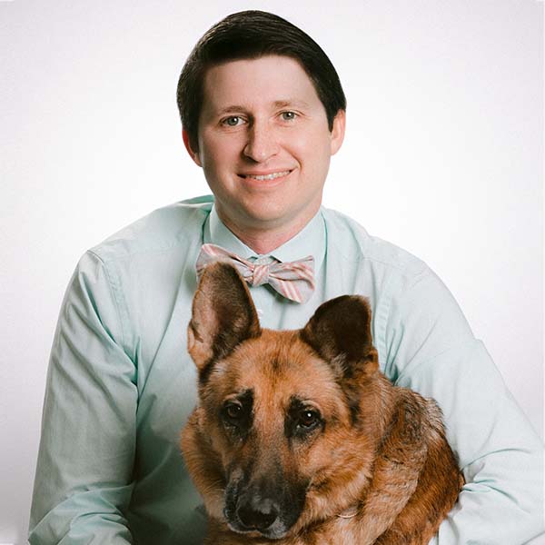 Dr. Jesse Cheever with pet