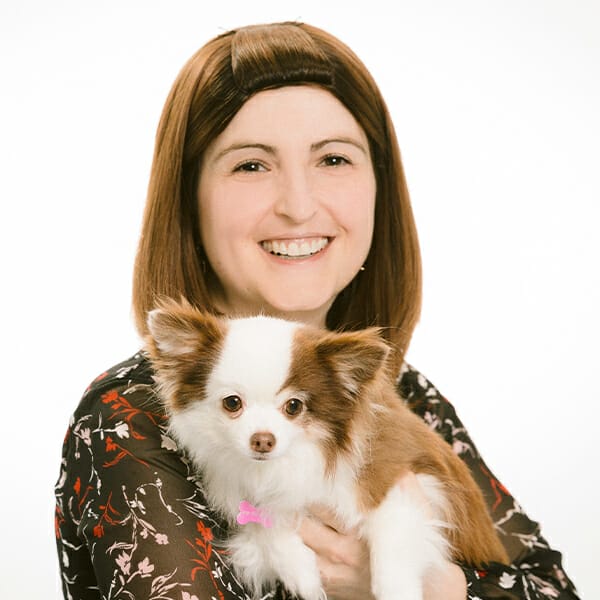 Dr. Lara Dickey with pet