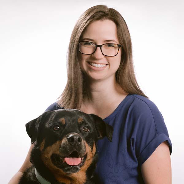 Dr. Anna Bentley with pet