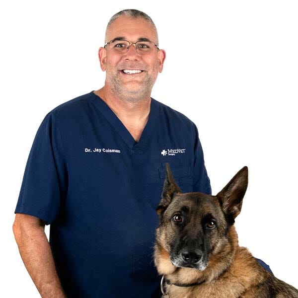 Dr. Jay Coisman with pet