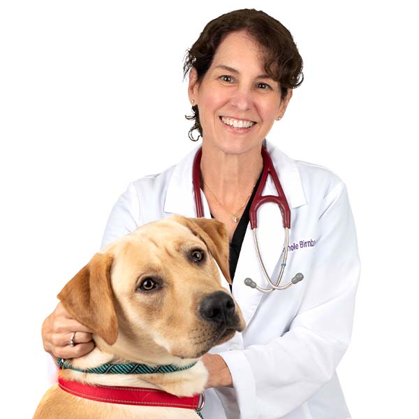 Dr. Nichole Birnbaum with pet