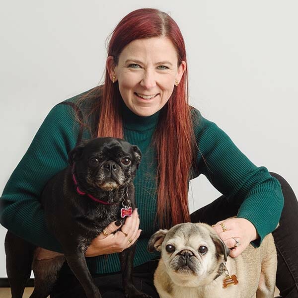 Dr. Amber Hutchinson with pets