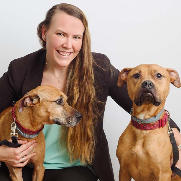 Dr. Leah Miller with pet