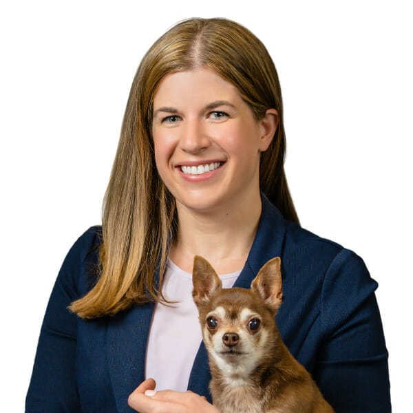 Dr. Hilary Wright with pet
