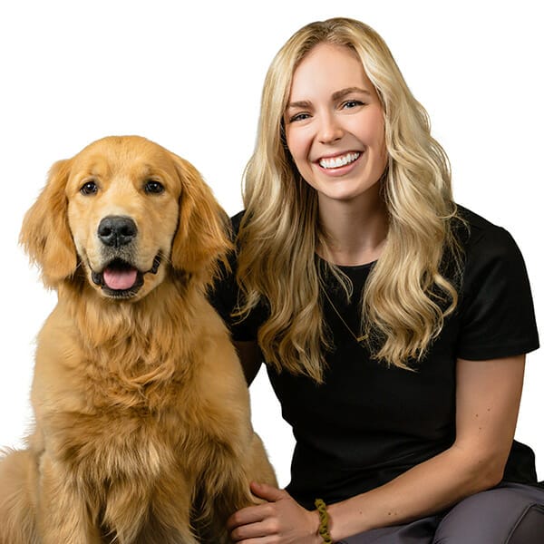Dr. Madeline Hileman with pet