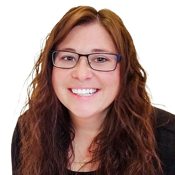 Hospital Director, Amanda Newhouse, smiling happily