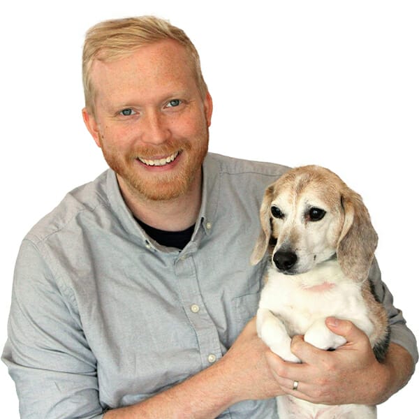 Dr. Adam M. Townsend with pet