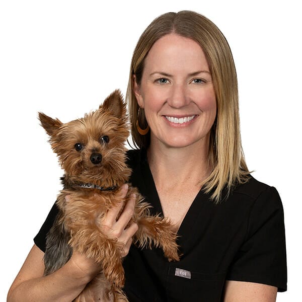 Dr. Carrie Hume with pet