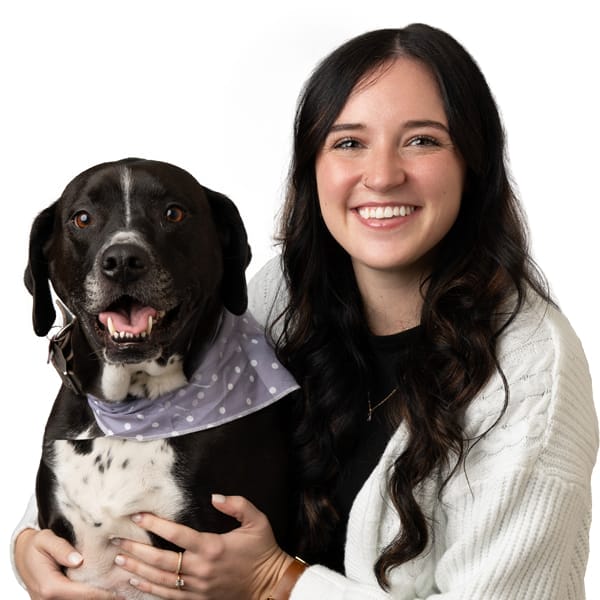 Dr. Keegan McElroy with pet