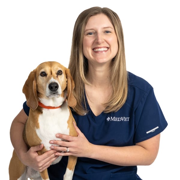 Dr. Mary Ellen Stivers with pet