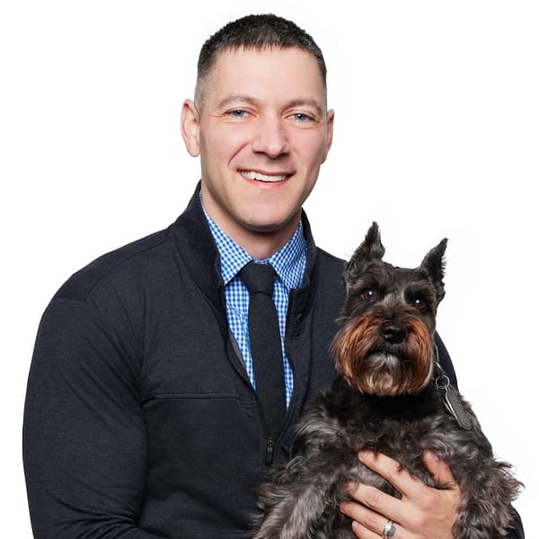 Dr. Rick McEnhill with pet