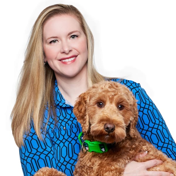 Dr. Taylor Sherrod with pet
