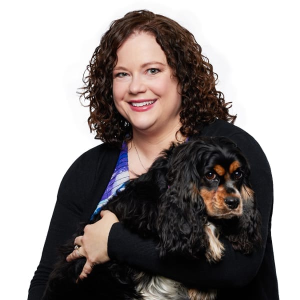 Dr. Amanda Graber with pet