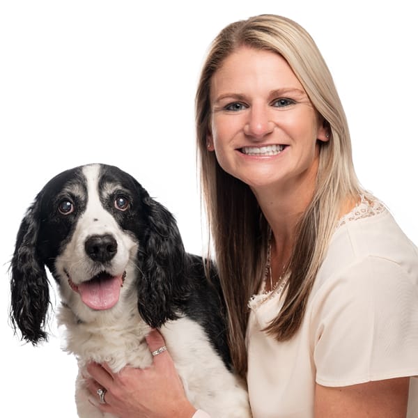 Dr. Adrianne Garrett with pet