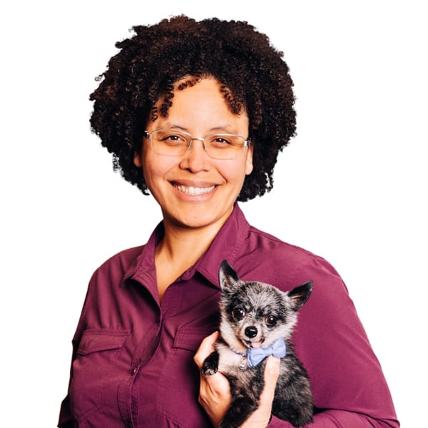 Dr. Lancya Hutchison with pet