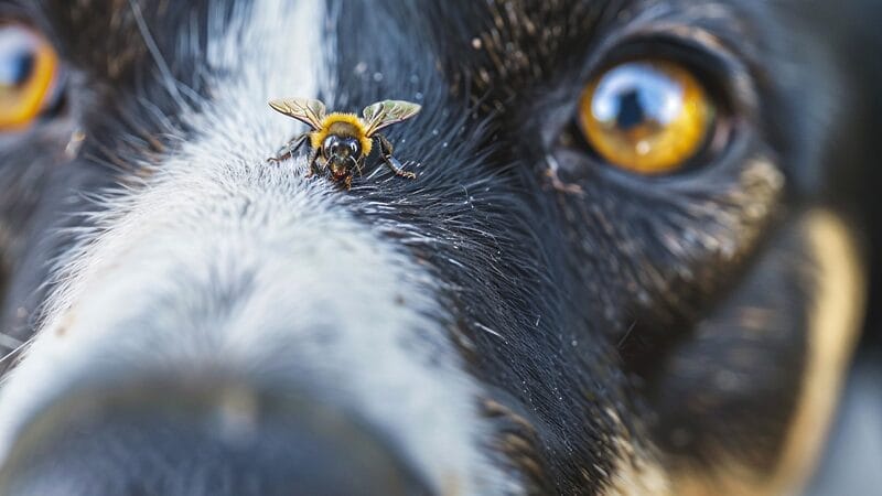 bee sting pet dog