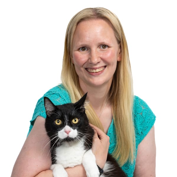 Dr. Sarah McMillan with pet
