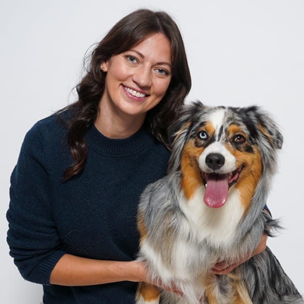 Dr. Bethany Hopkins with pet