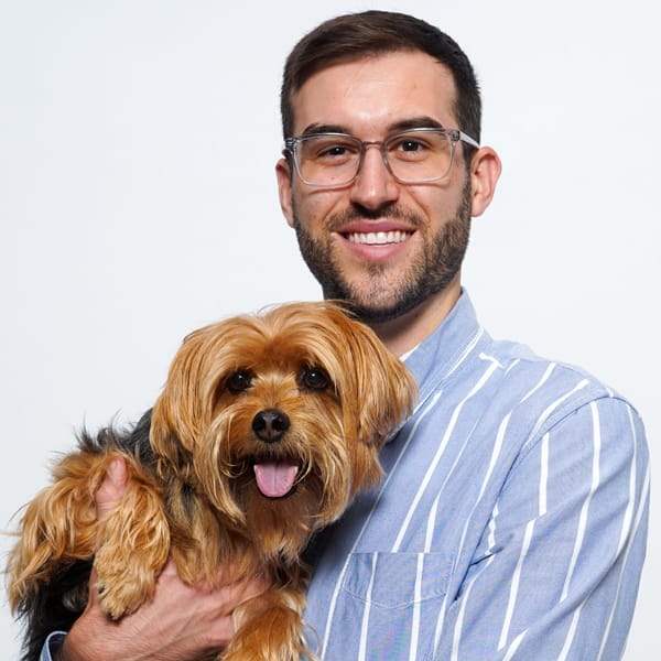 Dr. Matthew Salerno with pet