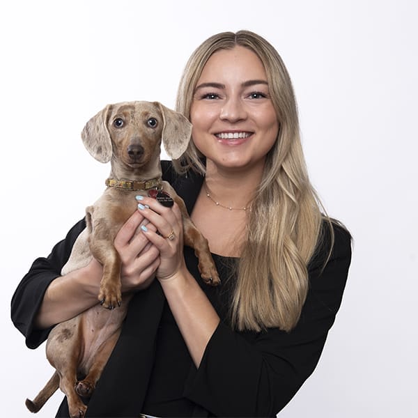 Dr. Emma Conway with pet