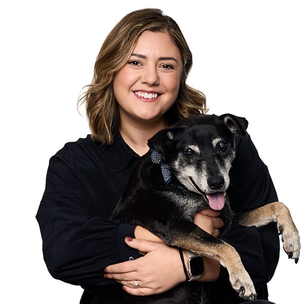 Dr. Stefanovska with pet