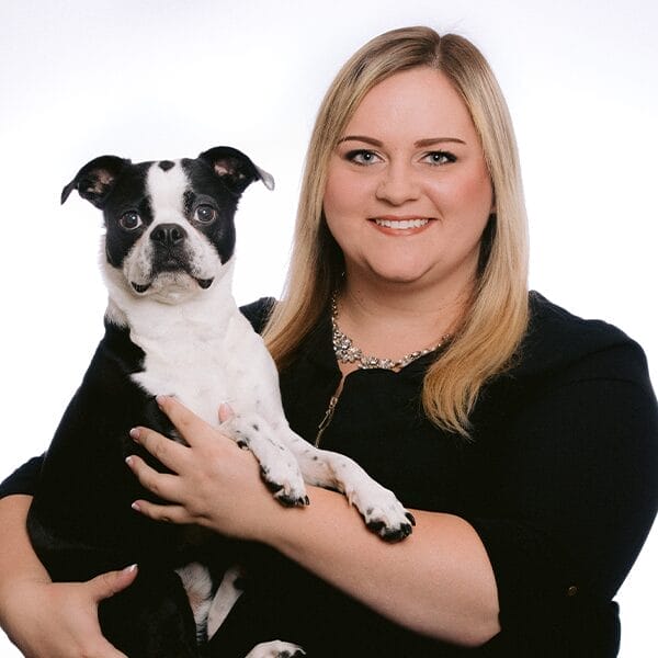 Dr. Rachel Mandeville with pet