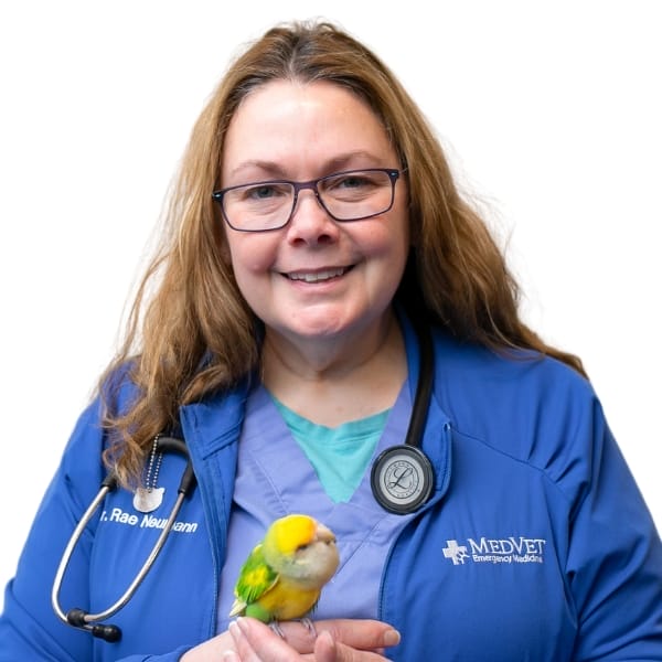 Dr. Rae Neumann with pet