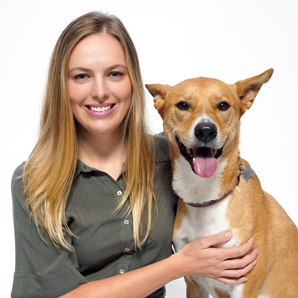 Dr. Rachel Meyer with pet