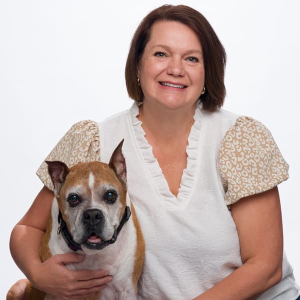 Dr. Emily Medici with pet