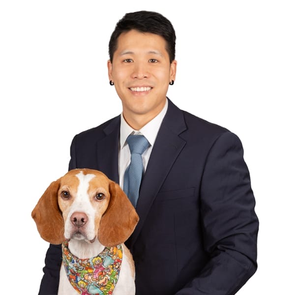 Dr. Zachary Ang with pet