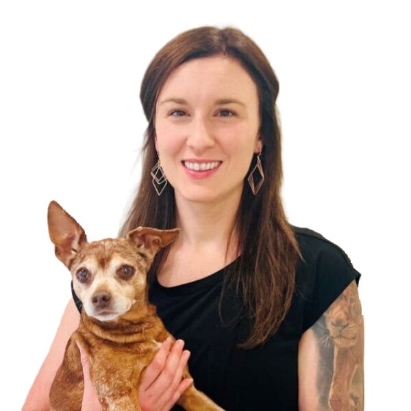 Dr Jessica Sheldon with pet