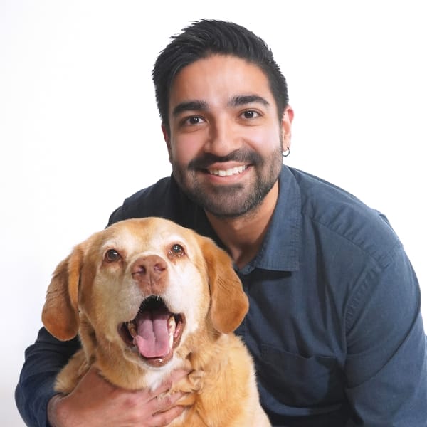 Dr. Jesse Huerta with pet