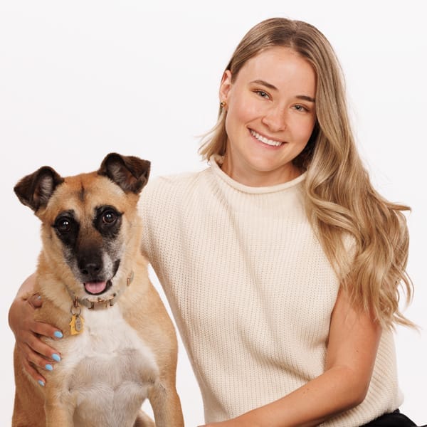 Dr. Elizabeth Dupliy with pet