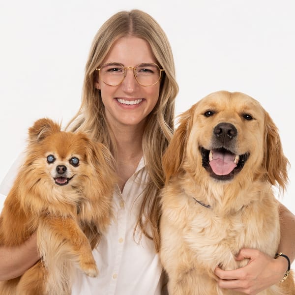 Dr. Emily Tucker with pets