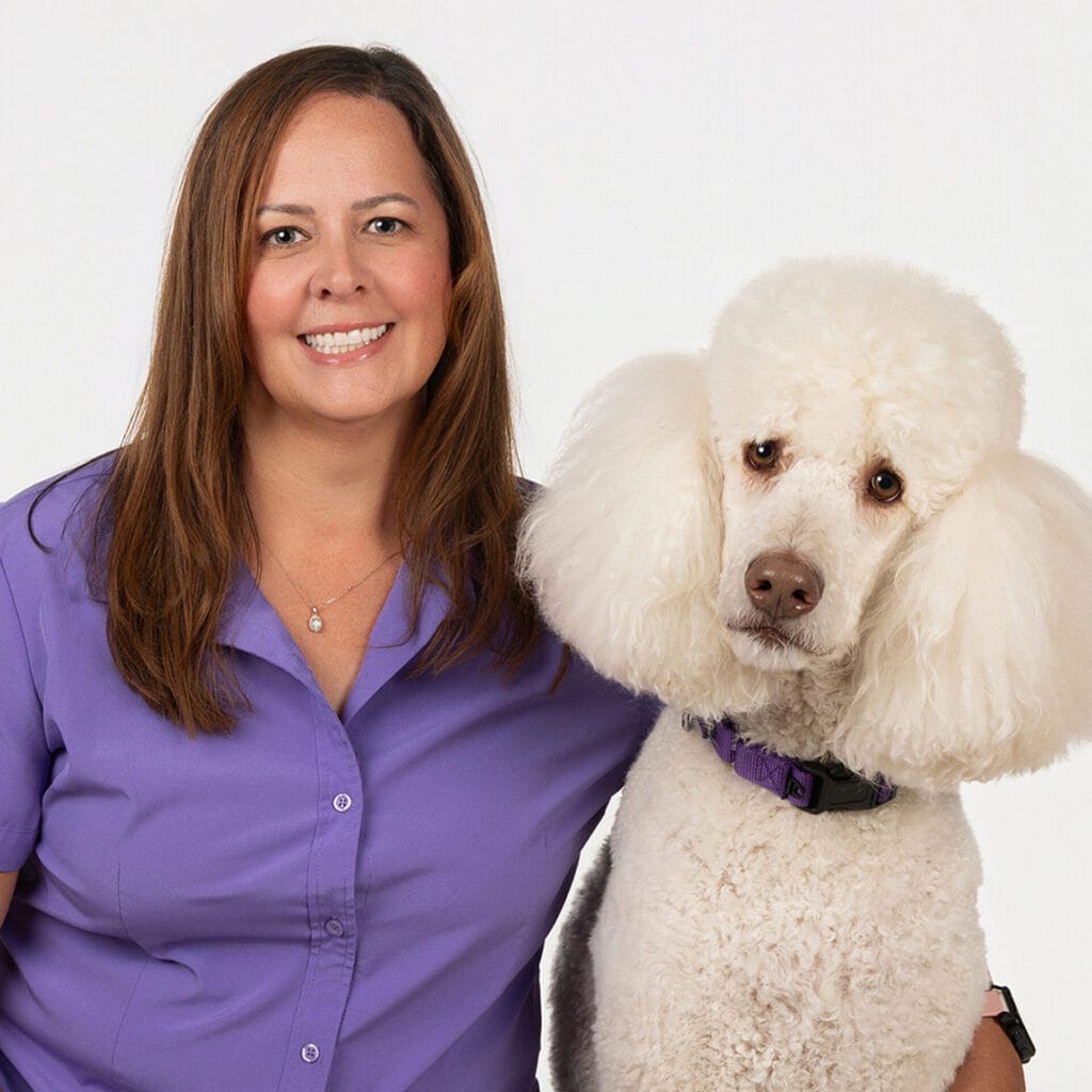 Dr. Marlayna Barnard with pet