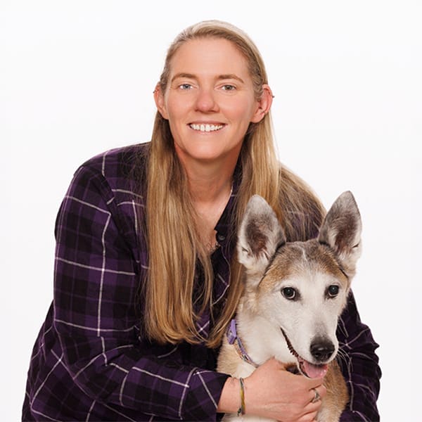 Dr. Rose Paylor with pet