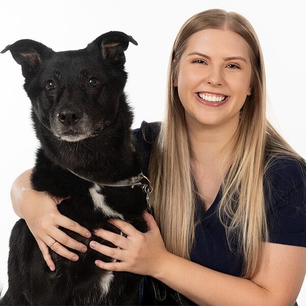 Dr. Caitlyn Callaghan with pet