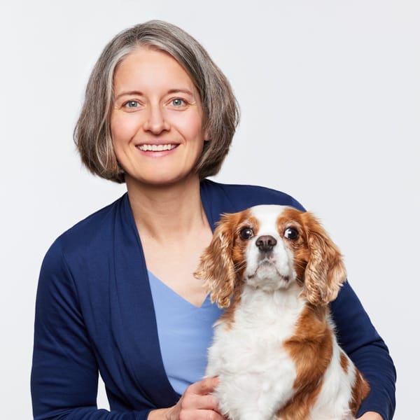 Dr. Natalie Theus with pet