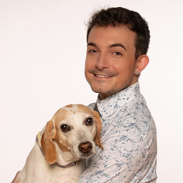 Dr. Levi Smith with pet