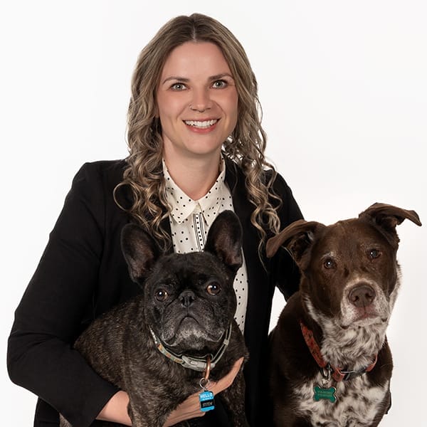 Dr. Jessica Perrucci with pets