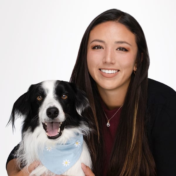 Dr. Taylor Gourley with dog