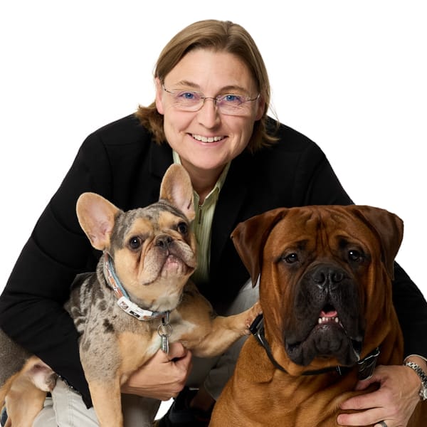 Dr. Heather Lasher with pets
