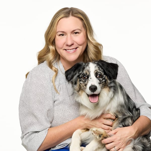 Dr. Jess Kmiecik with pet