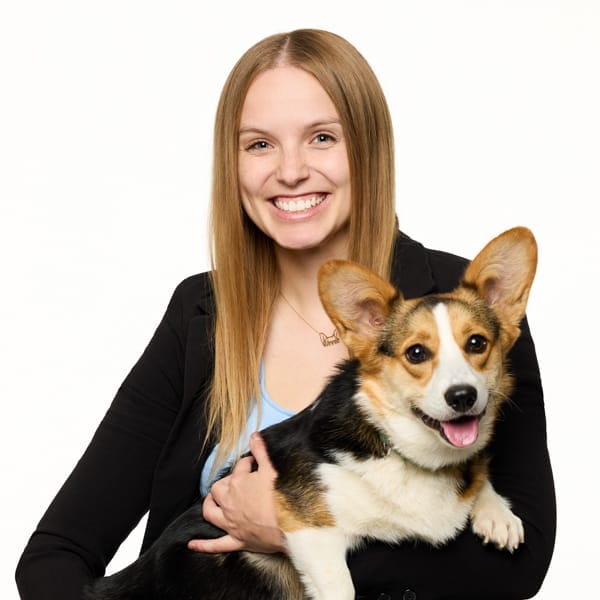 Dr. Sarah Maxson with pet