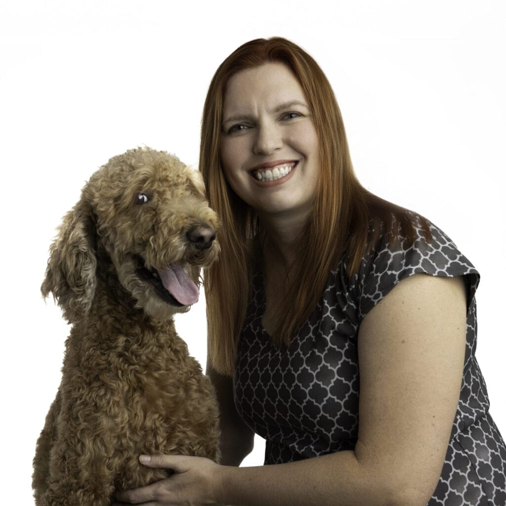 Dr. Samantha Tierney with pet